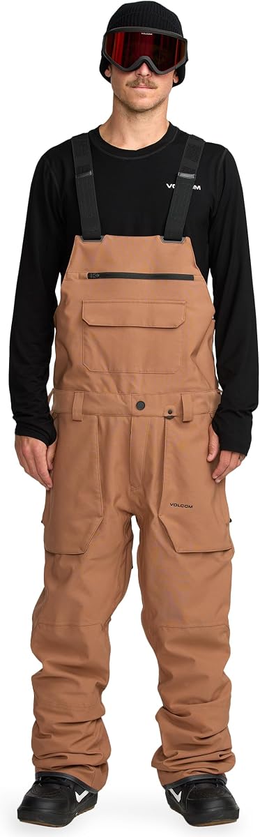 Pantalón de snowboard Roan Bib Overall para hombre de Volcom – 15k Waterproof 2-layer Repreve® Fibers