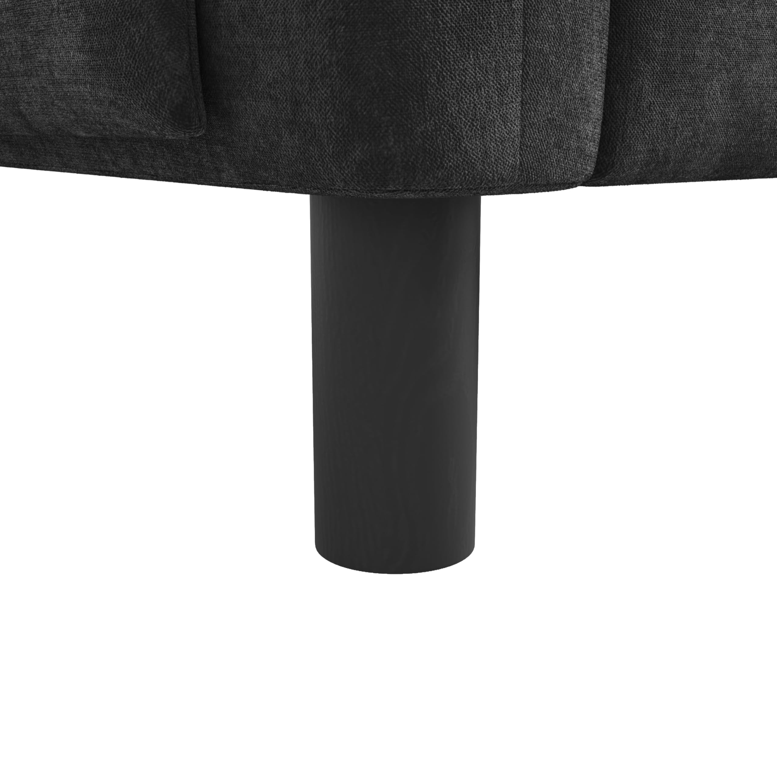 Lcoho Sofá moderno de 2 plazas, cómodo sofá tapizado de tela de chenilla con cojines gruesos, sofá acogedor para salón, dormitorio, apartamento pequeño, muebles tapizados en diseño escandinavo (gris)