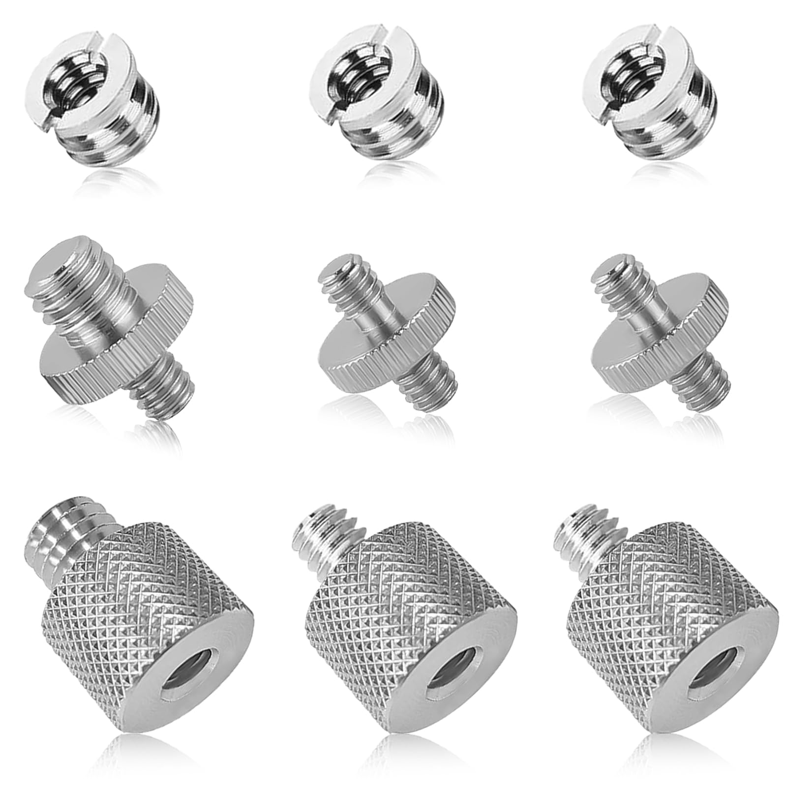 Crystal- 1/4 3/8 Inch To 5/8 Microphone Stand Conversion Screw Accessories For Tripod Microphone Stand Adapter Mic Thread Adapter New I.1068445678 - View #6