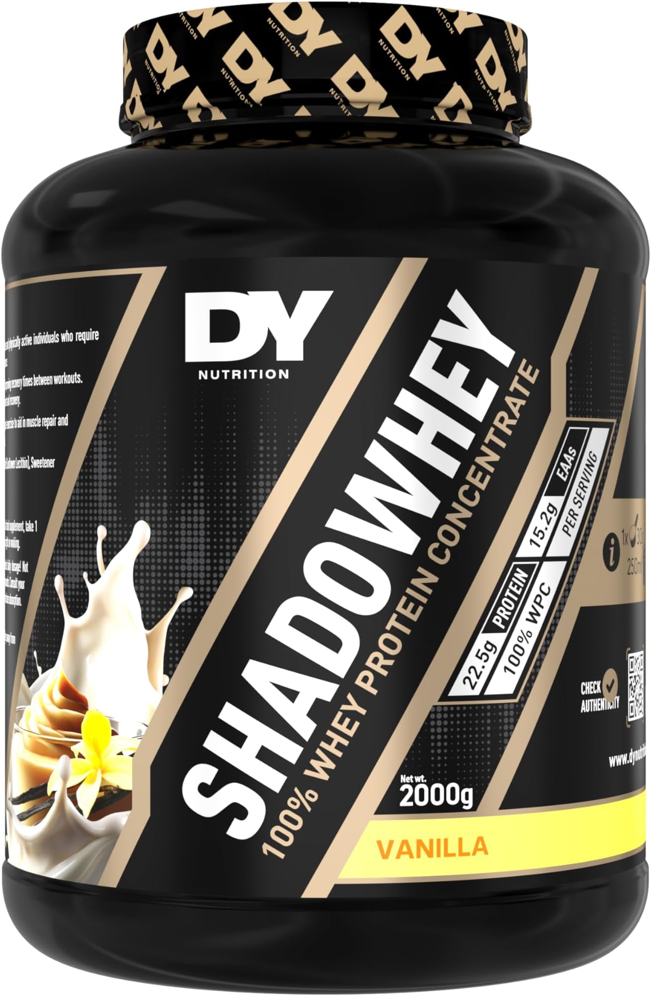 Shadowhey Protein Concentrate 2kg (Vanilla)