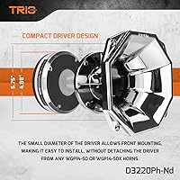 Vista 3 de PRV AUDIO Controlador de compresión D3220Ph-Nd de 2 pulgadas de salida, 300 vatios, 8 ohmios, controlador de compresión de audio fenólico