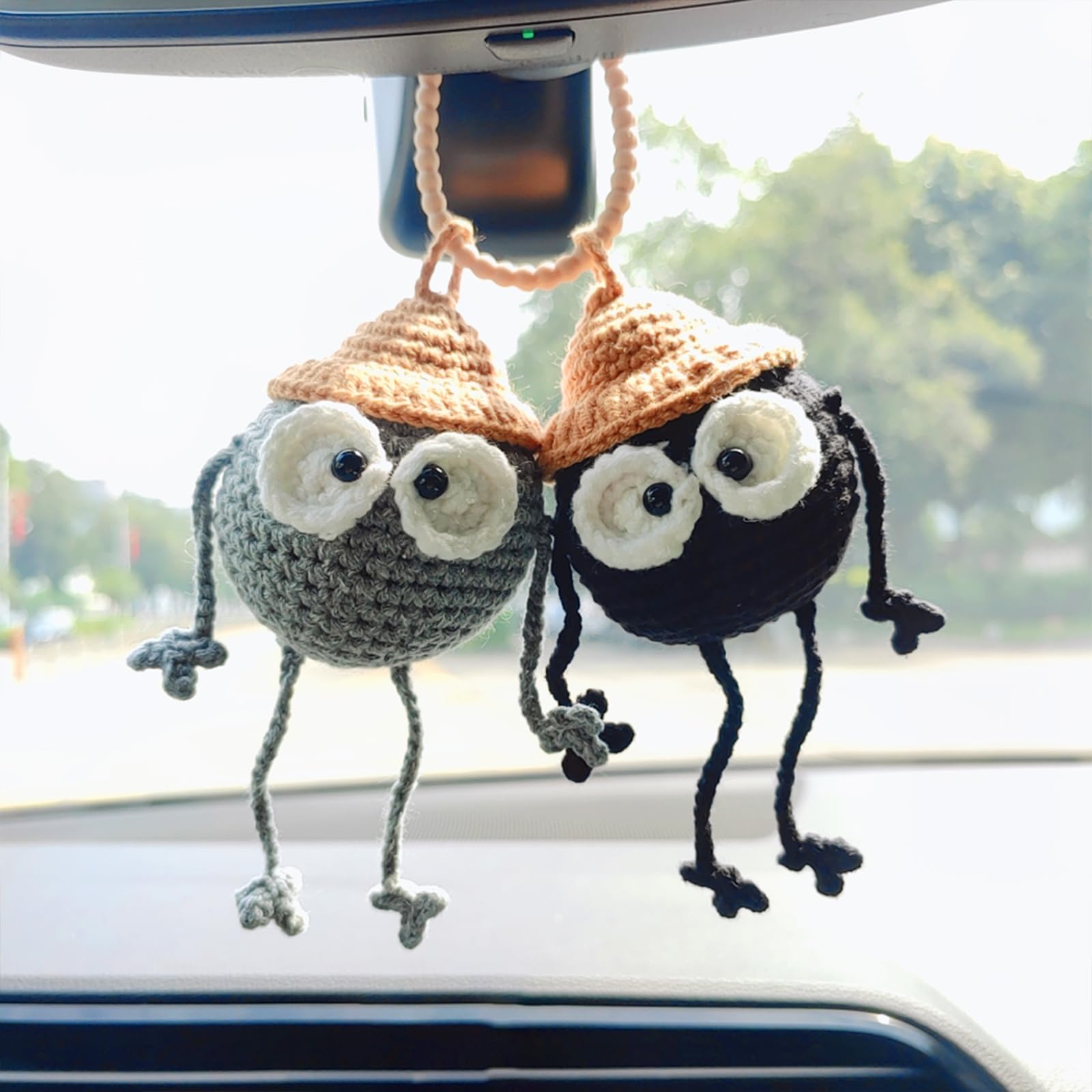 Amazon.com: Doll Crochet Rear View Mirror Accessories, Swinging