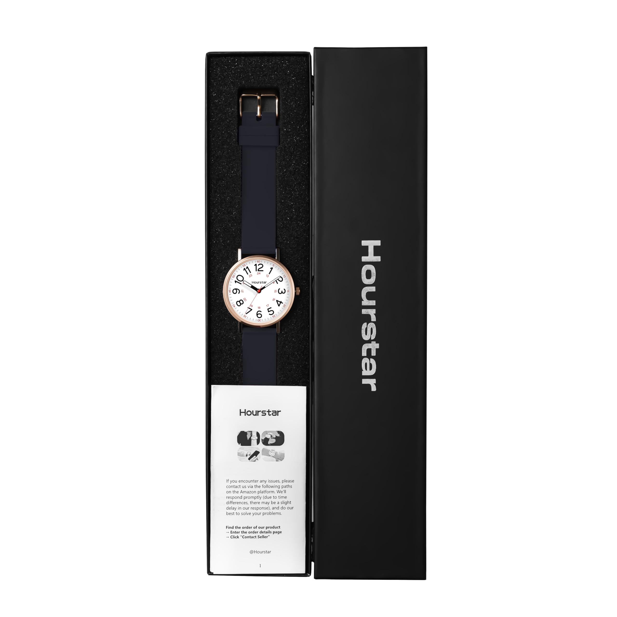 Damen Analog Krankenschwester Uhr mit Sekundenzeiger zum Stillen 12/24 Zeit Silikon Band Leicht Ablesen (Grau)