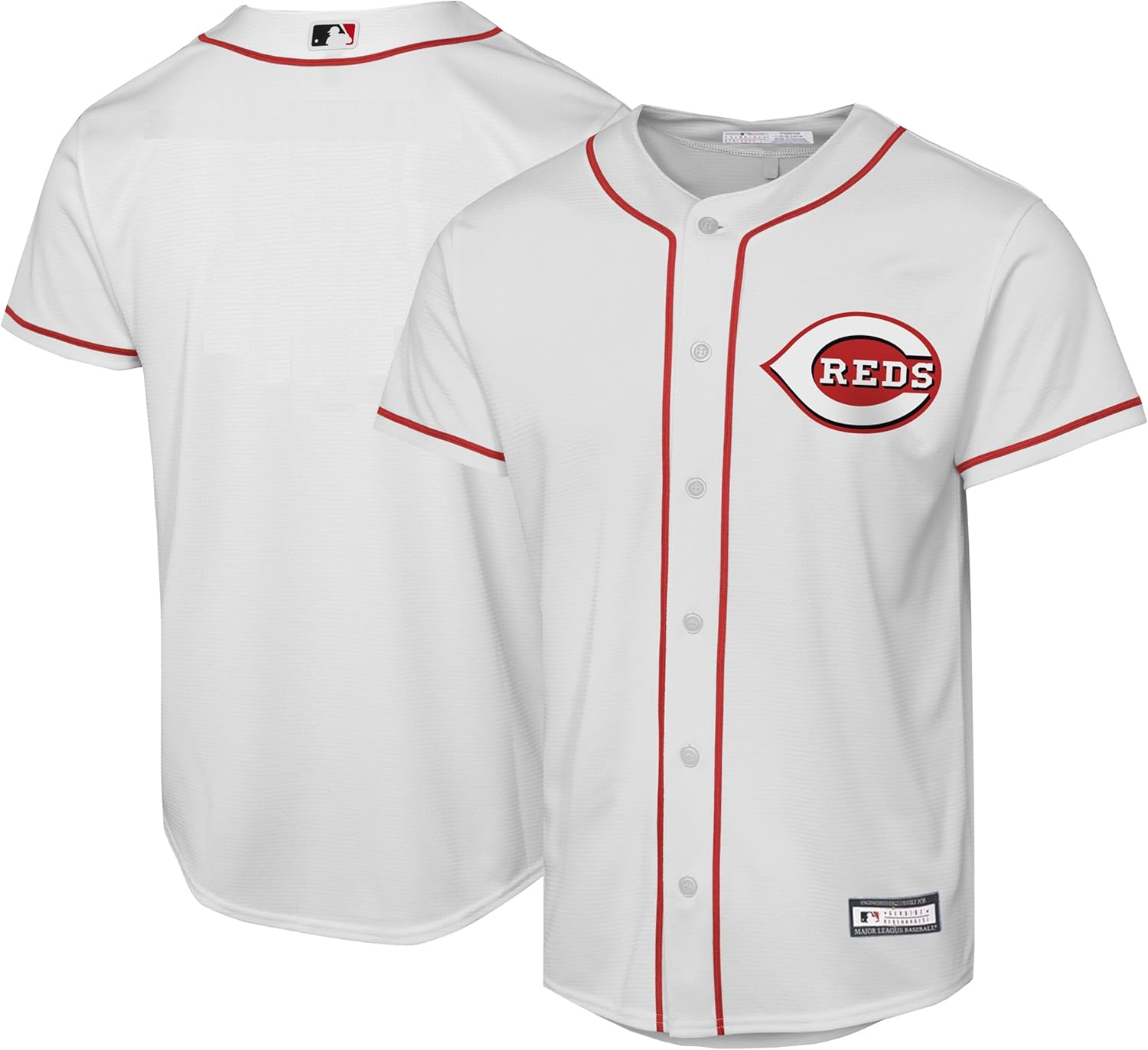 Cincinnati Reds MLB Kids Youth 4-20 White Home Official Team Jersey