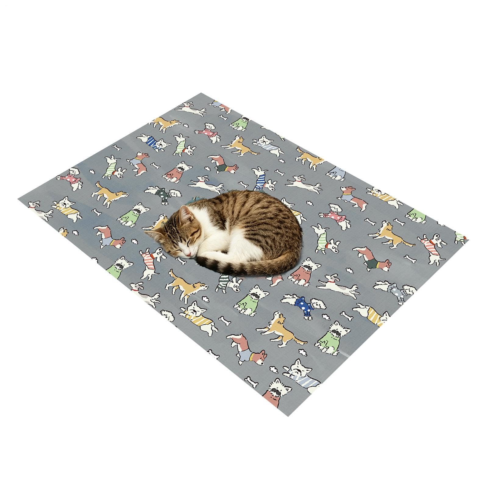 Tapis rafraîchissant pour chiens et chats lavable et antidérapant
