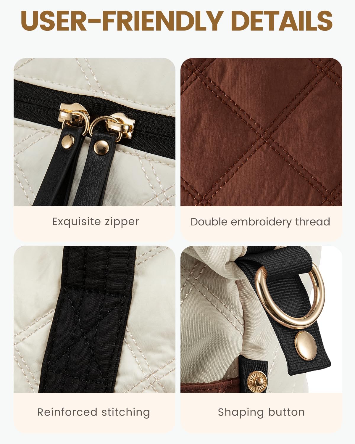 LOVEVOOK Travel Duffle Bag, Lightweight Weekender Bags for Women with Shoe Compartment, 40L Puffer Gym Bag Personal Item Travel Bag, Carry On Overnight Bags and Hospital Bag for Labor and Delivery - Image 9