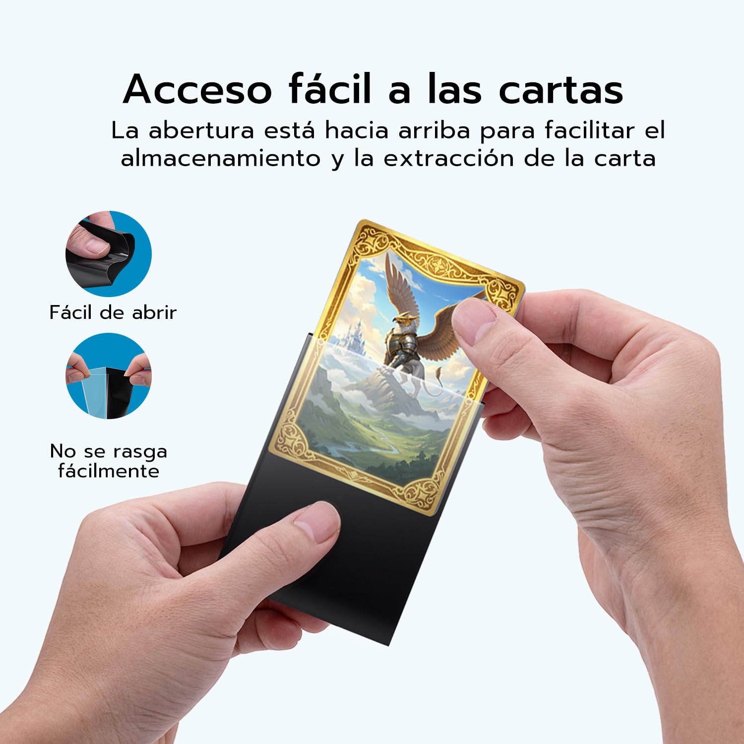 300 Fundas Protectoras Negras Para Cartas De 66x91 Mm – Estuches De PP De Tamaño Estándar Para Juegos Coleccionables, Tarjetas De Crédito Y Fotos