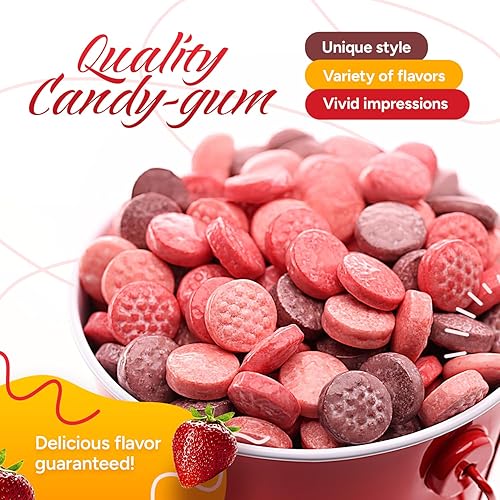 Miniatura 7 de Razzles Candy Gum - Bolsa de goma de mascar original con sabor a fruta de 1.7 libras, para máquina expendedora de recambio de goma de mascar a