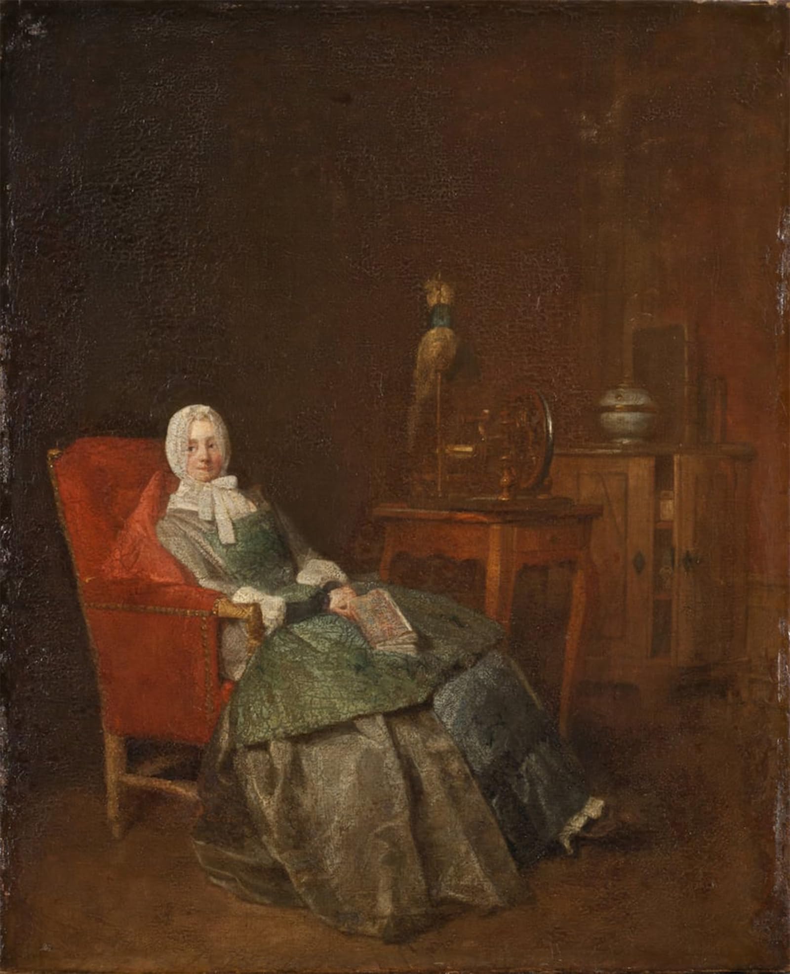ARTXLXXBN Famous Painting Art Wall Decor Abstract Art Picture Domestic Pleasures by Jean Baptiste Simeon Chardin Animal Pictures for Home Decor 60x90cm