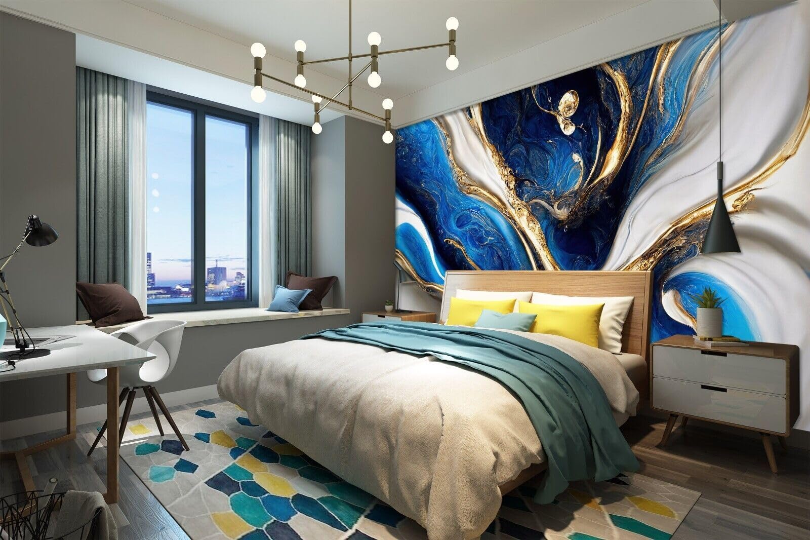 Handgemaltes Abstraktes Ölgemälde – 100x70 Cm, Leinwand Mit Innenrahmen – Moderne Wandkunst Für Wohnzimmer, Schlafzimmer, Büro