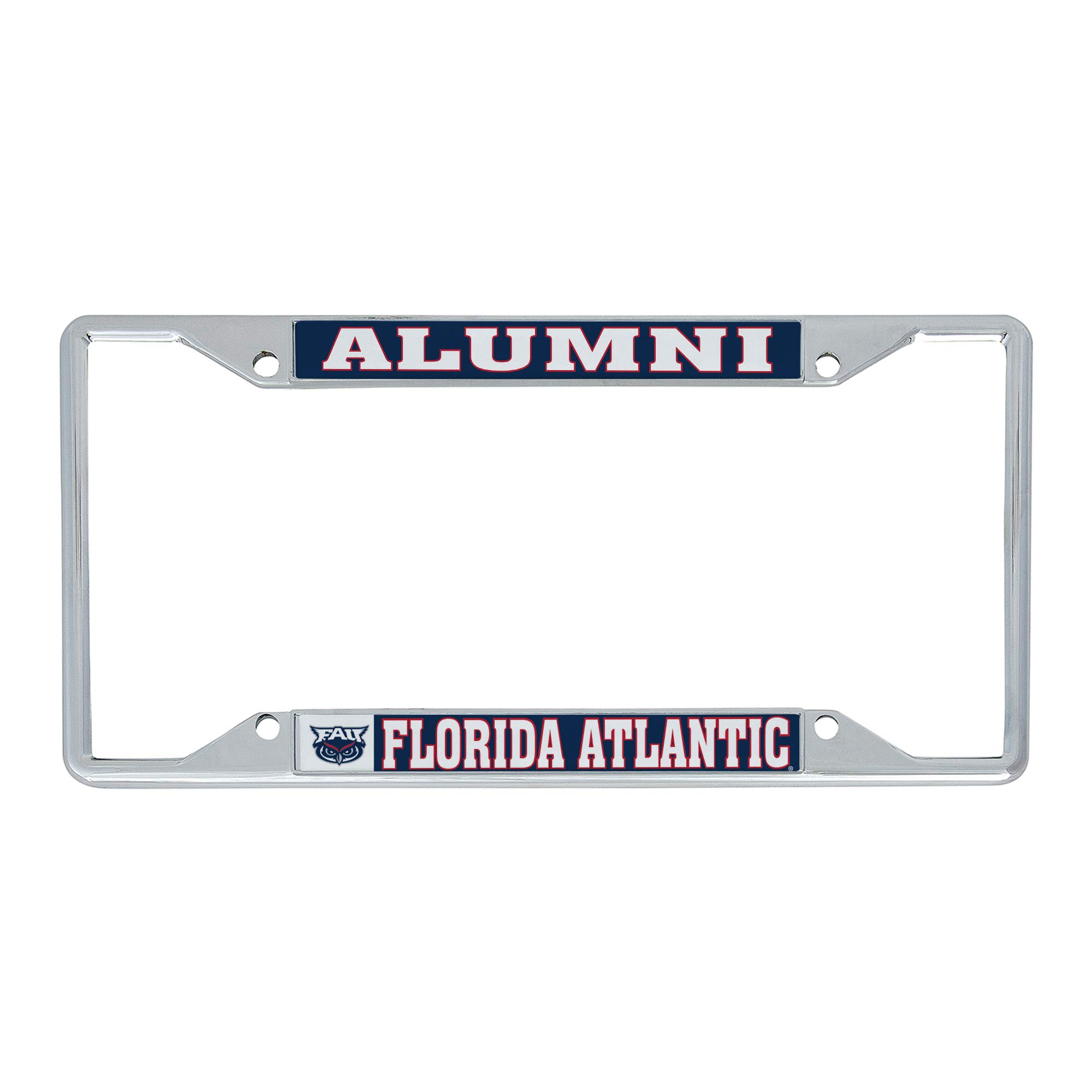 Florida Atlantic University FAU Owls Metal License Plate Frame for Front or Back of Car Officially Licensed (Alumni)