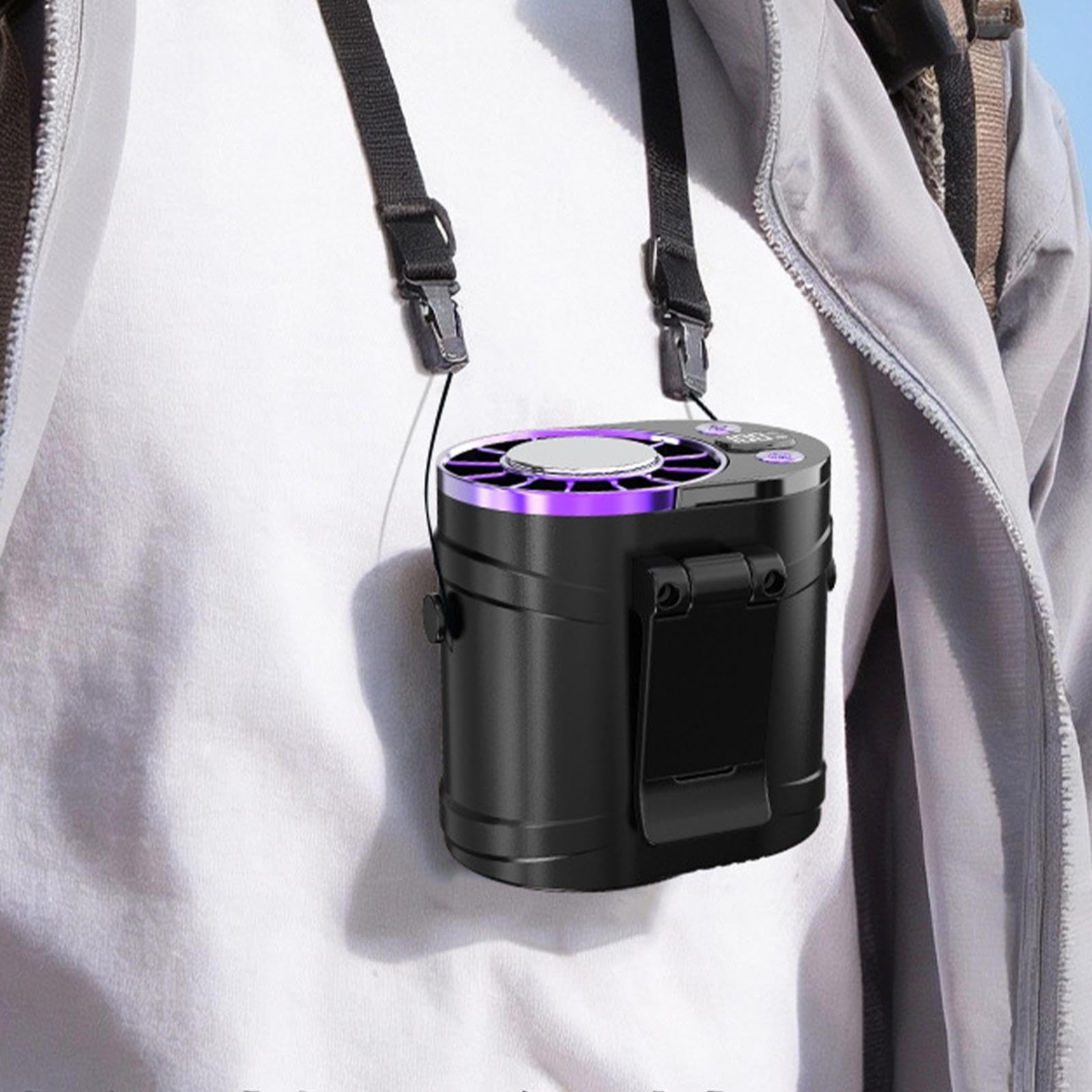 Ventilatore a Clip Mini Ricaricabile 100 Velocità Raffreddamento | Ventilatore Personale Portatile Raffrescante Per casa camera da ufficio scuola scrivania auto passeggino campeggio