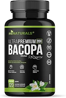 Bacopa Monnieri Synapsa® Capsules | Award Winning, Patented Brain and Memory Supplement | Clinically Studied Formula | 120 ct