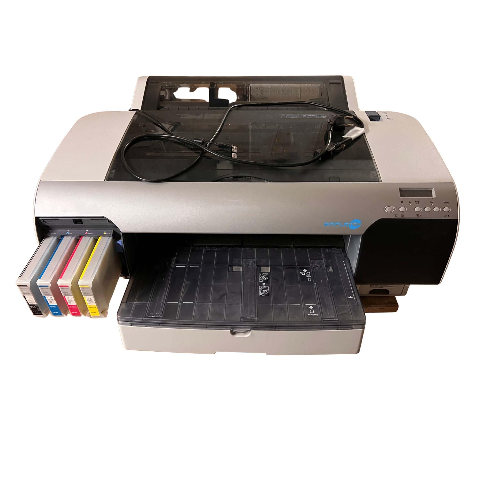 SIMPLETEK - Stampante Professionale largo formato - USB LAN - Supporta A2 A3 A3+ A4 B3 B4 | Cavo USB e di Alimentazione inclusi (Ricondizionato)
