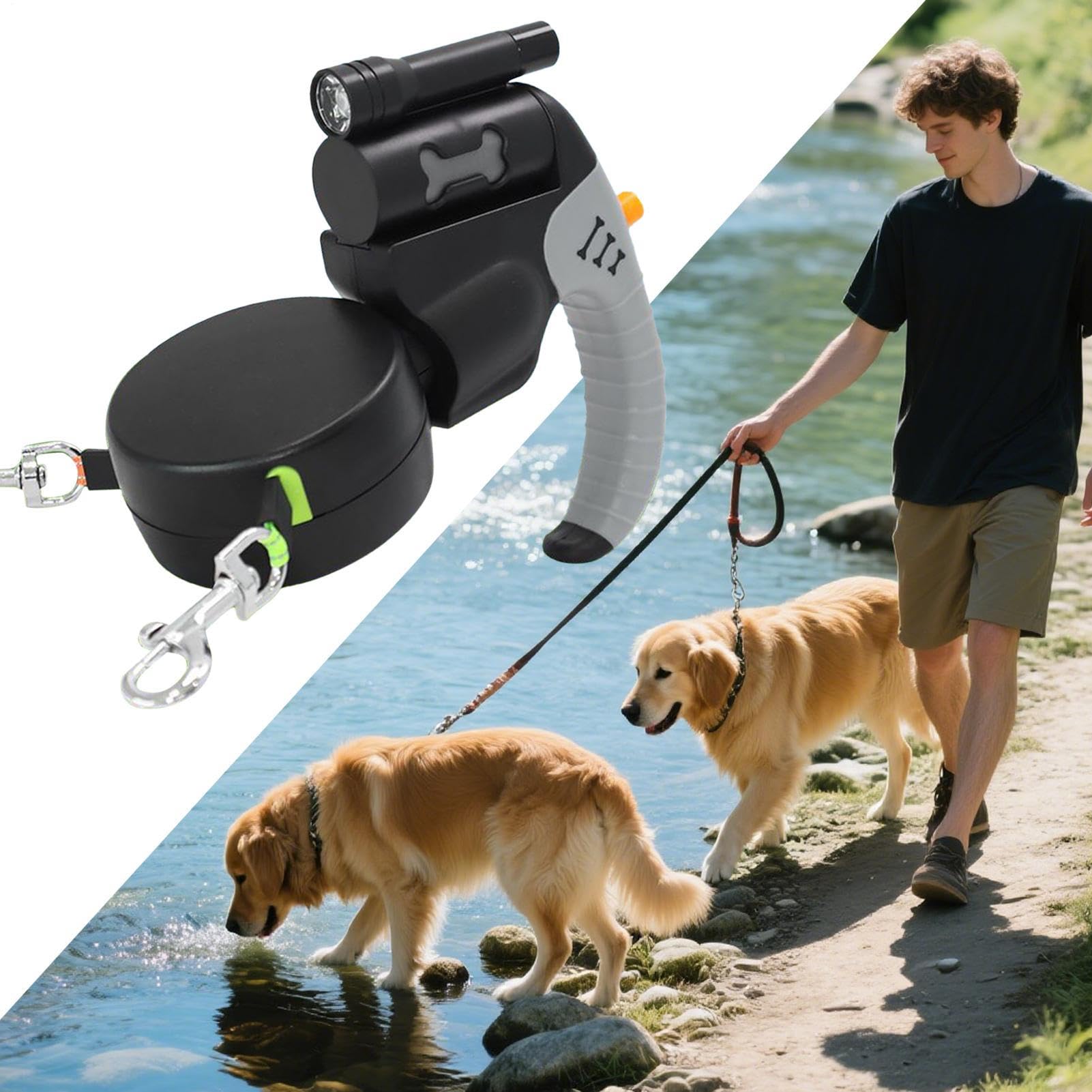 Laisse rétractable Grand Chien Accessoires et Fournitures de Plein air pour