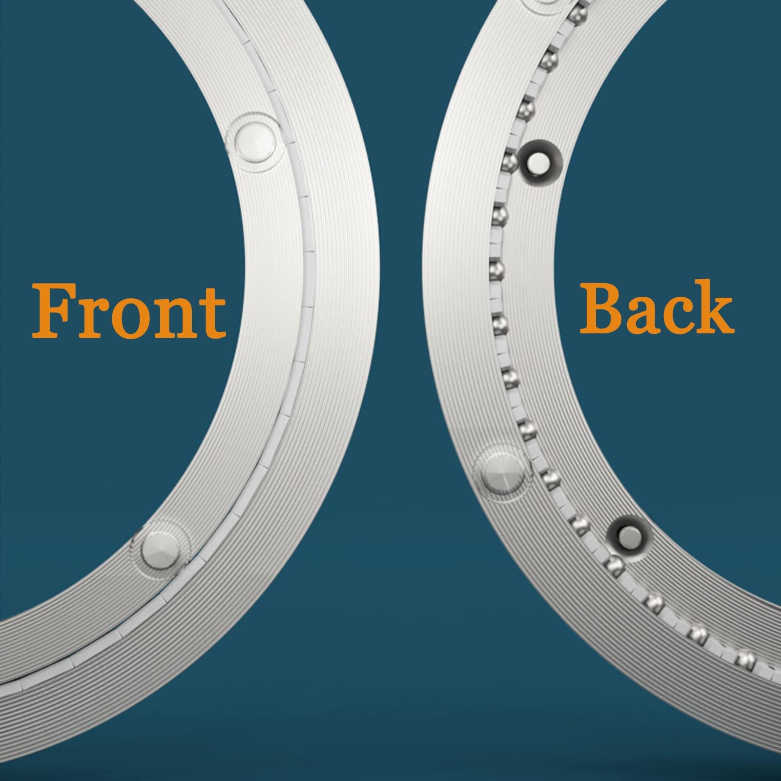 Rond Plateau Tournant À Roulement Rotatif En Alliage D'aluminium Robuste
