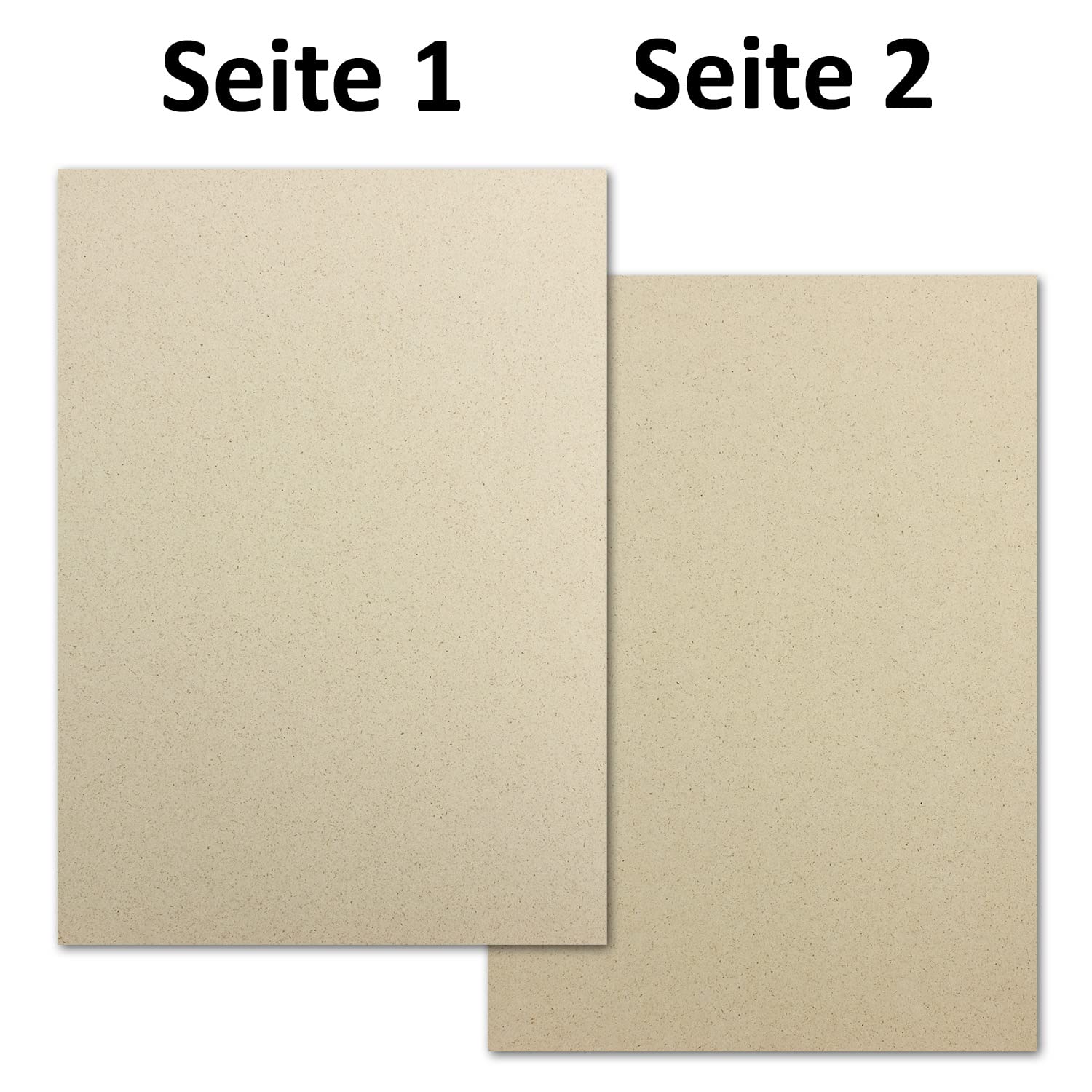 150x ÖKO Briefpapier DIN A4 mit Briefumschlägen Haftklebung DIN Lang aus Graspapier - Recycling Papier 120 g/m² - Umwelt Bastelpapier für Einladungen oder Briefpost - Glüxx Agent