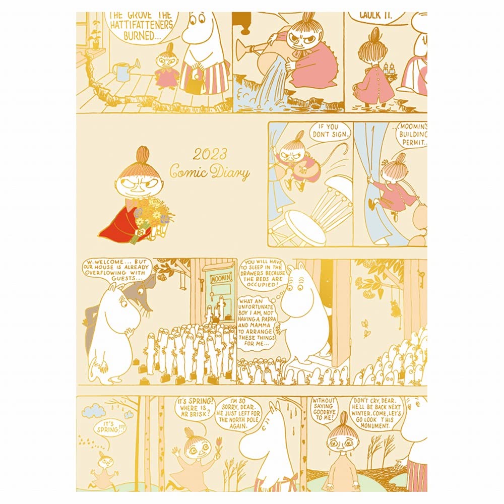 Moomin 1000123960 2023 Notebook, B6, Comic Design Diary