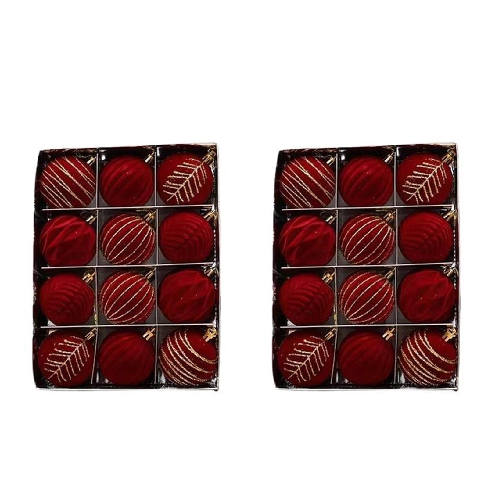 Boules de Noël, Multicolores, 6 cm, Flocage