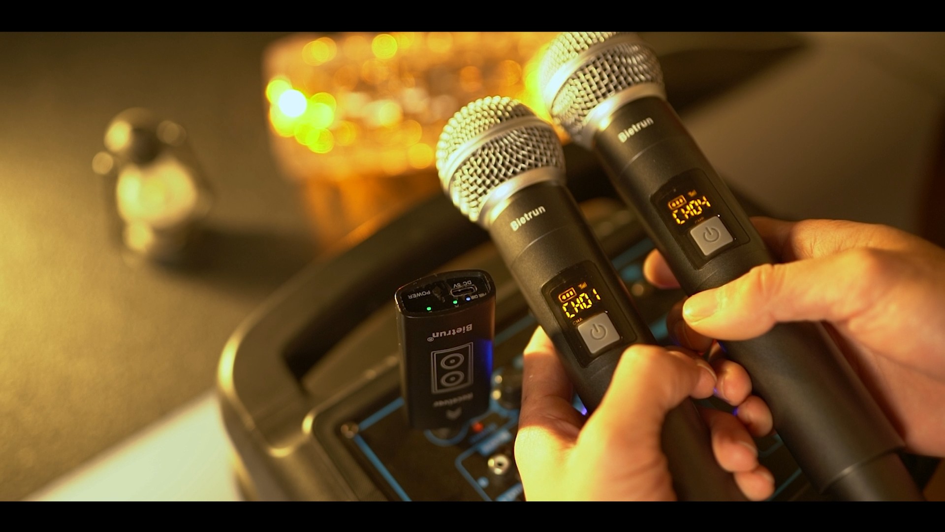 Amazon.com: Bietrun Wireless Microphone, UHF Dual Handheld
