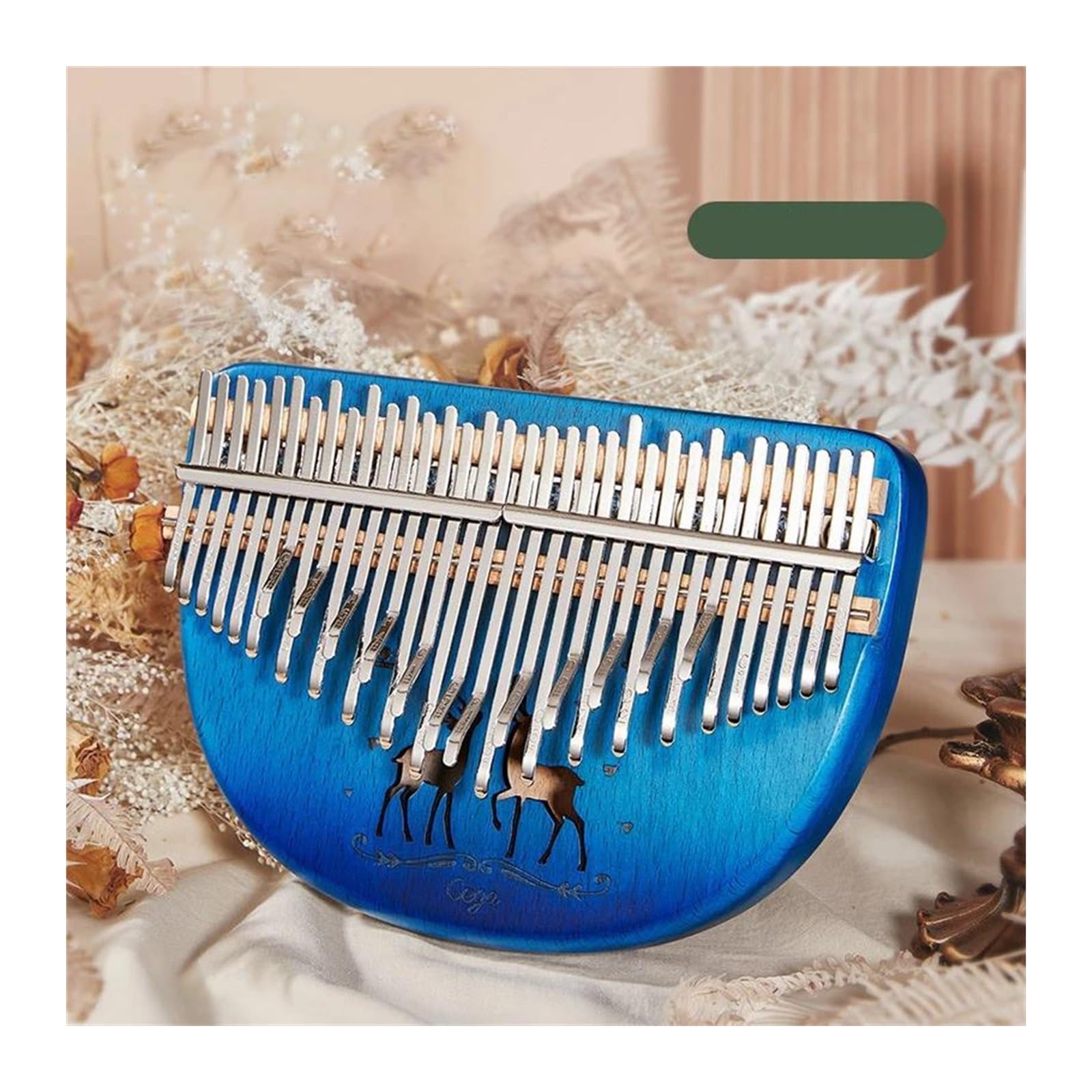 kalimba mini 34-klawiszowy profesjonalny fortepian Kalimba z kciukiem i wyglądem drewna bukowego