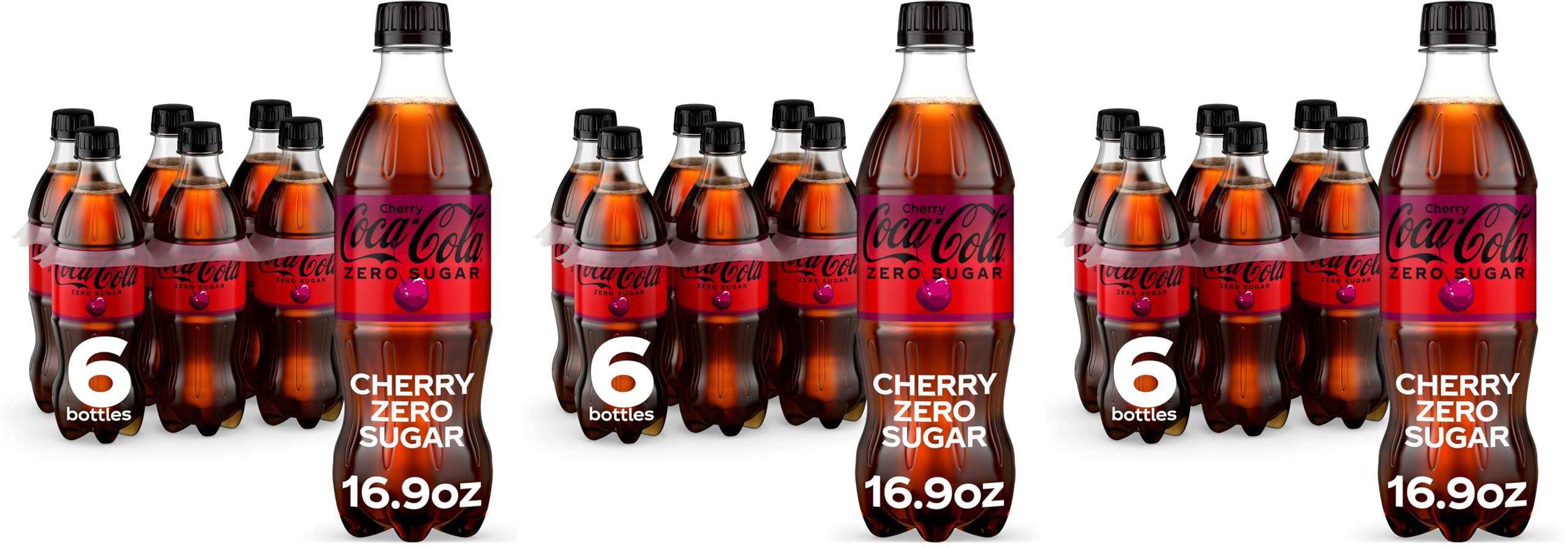 Amazon.com : Coca-Cola Cherry Zero Sugar | 6pk | 500ml PET | Pack