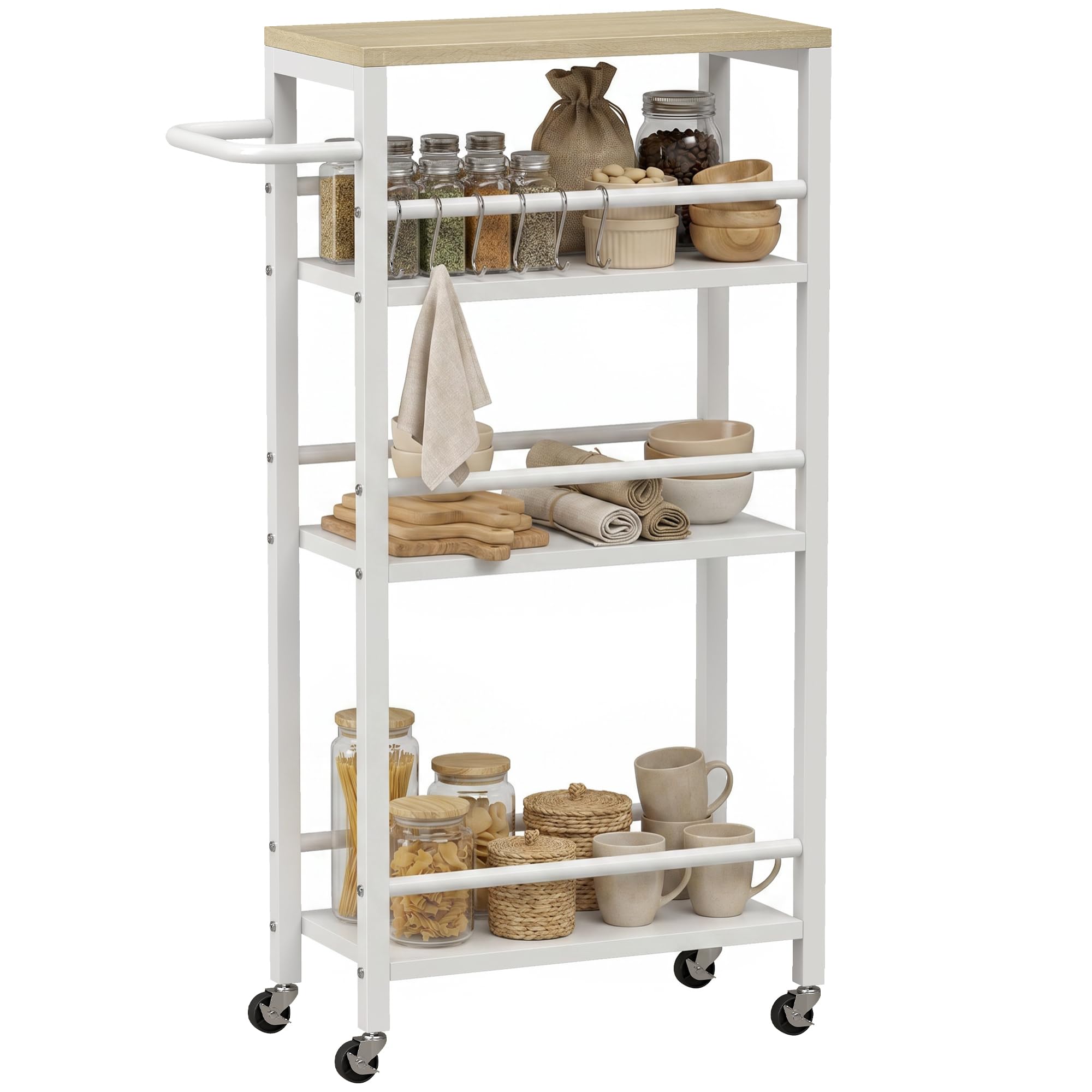 homcom desserte cuisine 4 niveaux