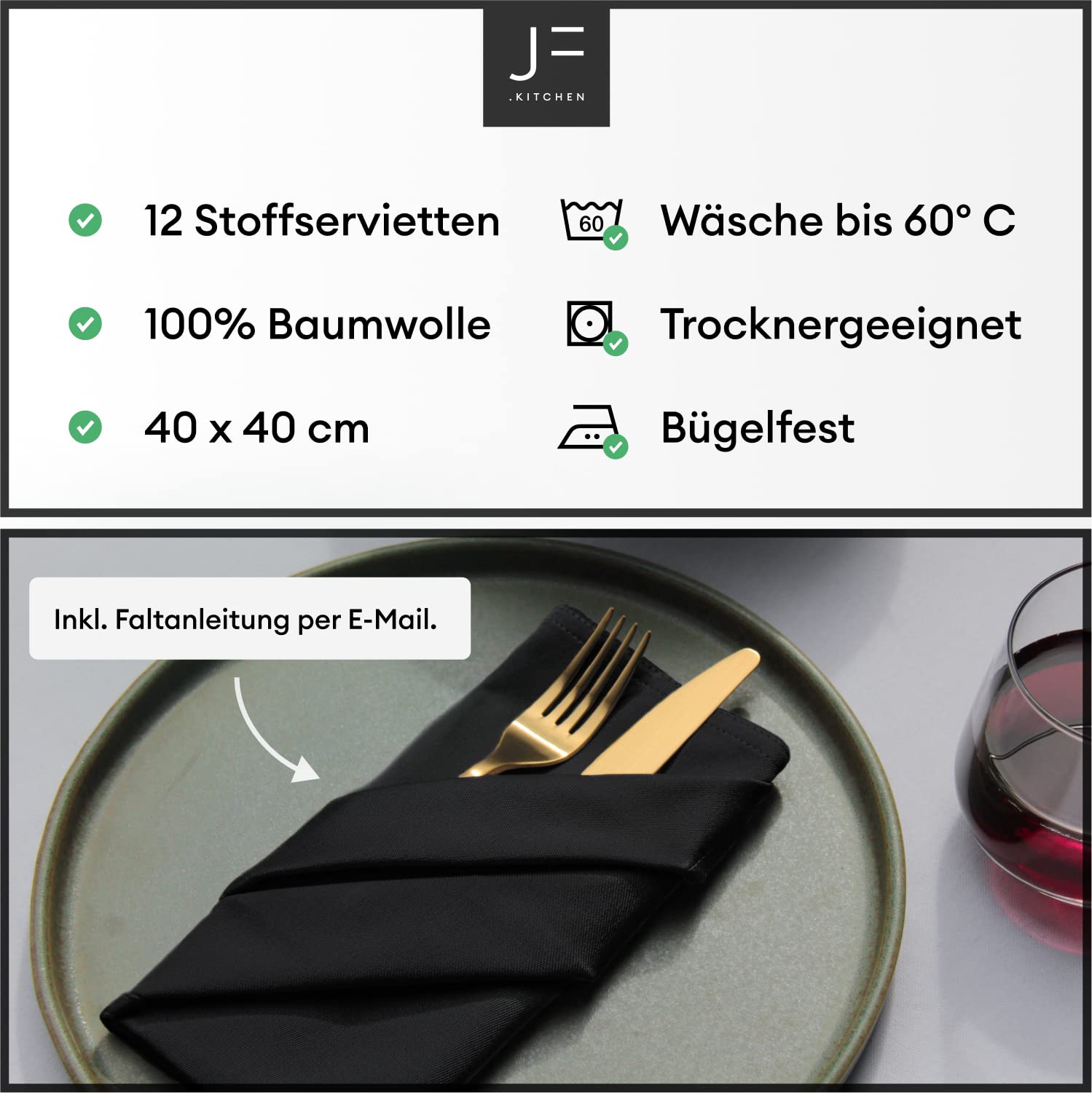 MLMW Zwarte stoffen servetten, set van 10, linnen servetten, bulk wasbaar, 16,5 × 16,5 cm voor bruiloftsfeest, baby, bruidsdouche, verjaardagstafeldecoraties