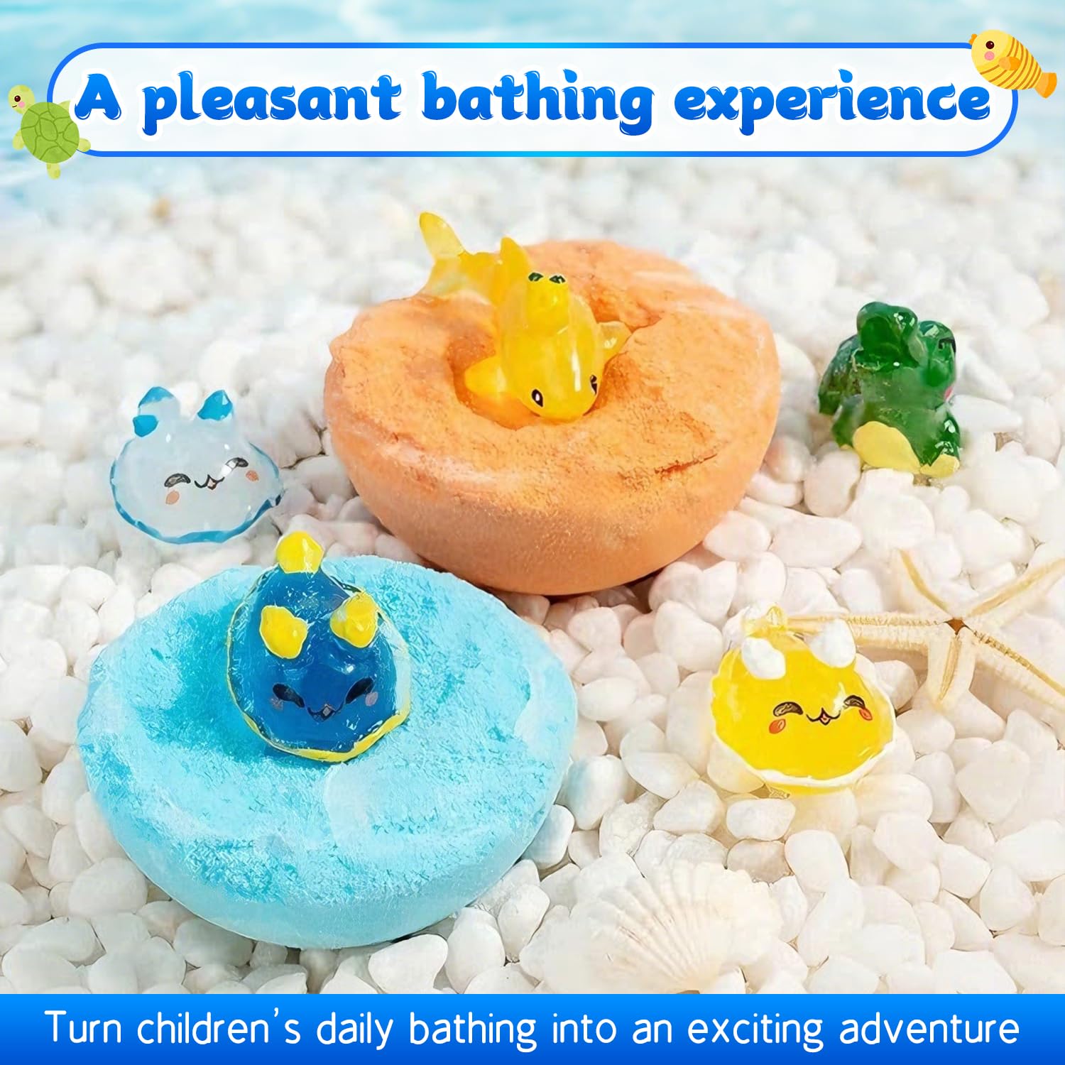 Bombes de Bain pour Enfants Surprise,12Pcs Boule de Bain Jouets Dinosaures Bubbles Cadeau de Bombes Douche Aromatherapie Jouets Fournitures de Loisirs Créatifs Anniversaire pour Garçons Filles