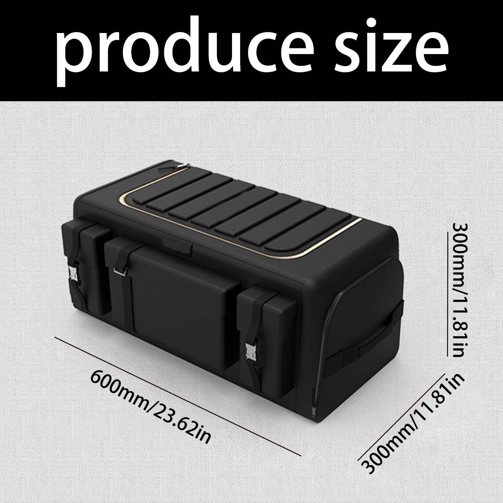 30/40/50/60/70L Tronco Organizzatore Contenitore Bagagliaio Auto Accessori Interni Pieghevole Organizzatore Antiscivolo Organizzatore
