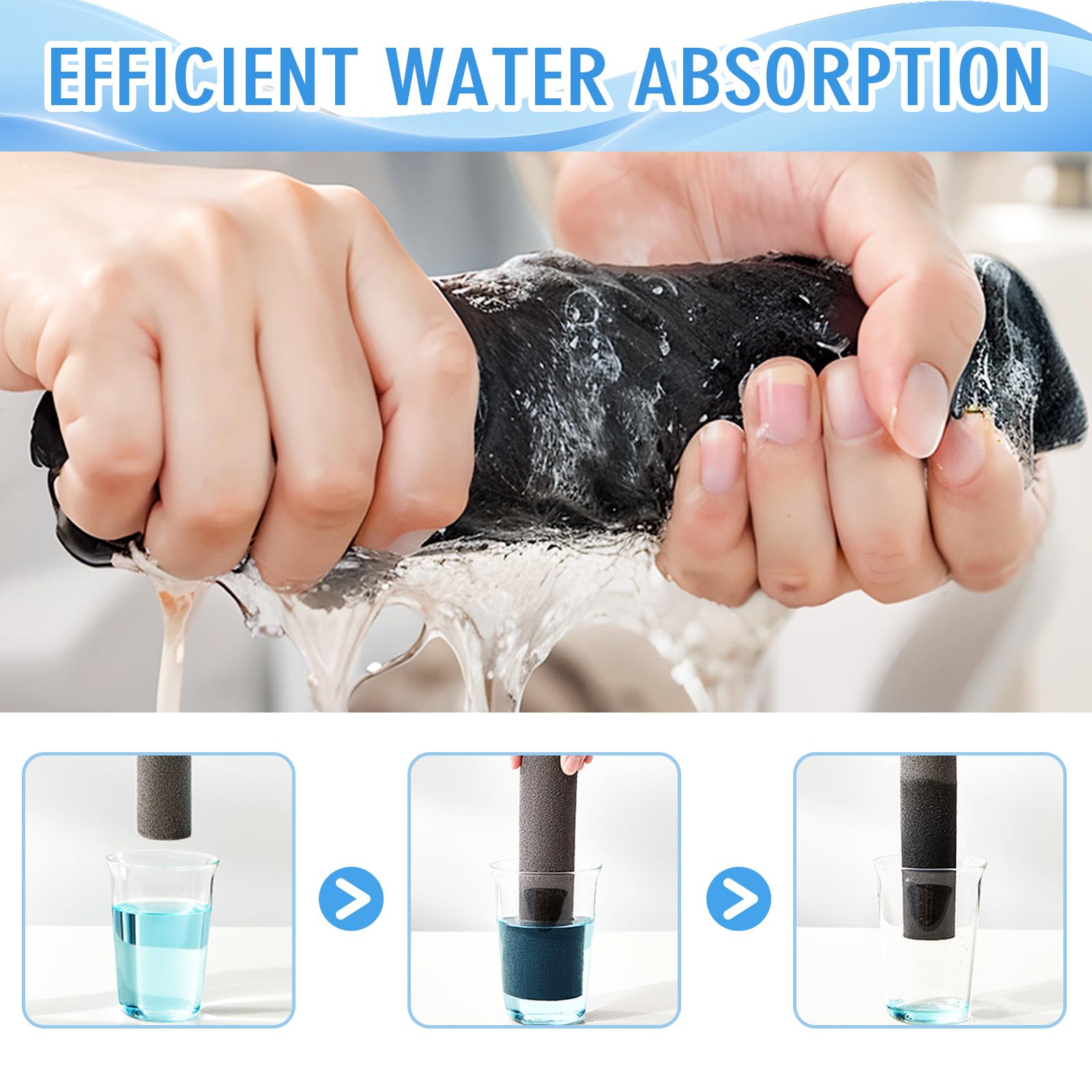 Loiluliy Chiffon Magique Vitre sans Trace, 4 Pièces Magic Chiffon De Nettoyage 30x40cm Réutilisables Chiffon Microfibre pour Les Miroirs De Voiture Vitres Cuisine Salle De Bain - 2