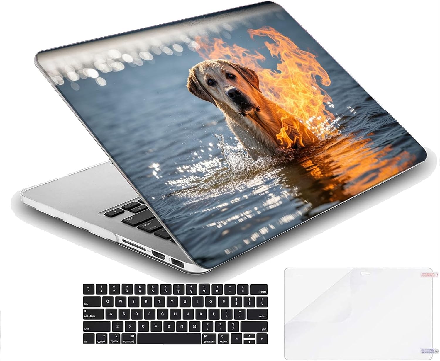 Compatible with MacBook Neo 13-inch, Hard Shell Case with Keyboard Cover and Screen Protector (A3404 A18 Pro chip, 2026 Release) - Golden Retriever MC21965