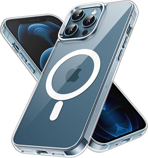 JETech Magnetic Cover Case for iPhone 12 Pro Max 6.7-Inch Compatible with MagSafe Wireless Charging, Shockproof Phone Bump...