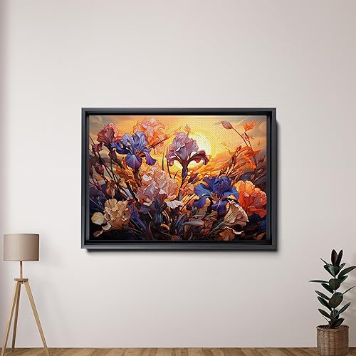 Miniatura 2 de Provence Blooms, Acrylic Iris Prints, Captivating Canvas Wall Art Celebrating the Beauty of Flowers, Decor Canvas, Art Decor