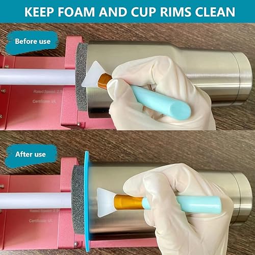 Miniatura 9 de SECOPIN Protectores de vaso para llantas epoxi, suministros de fabricación de vasos, inserto de silicona para girador de vaso, escudo de aerosol de