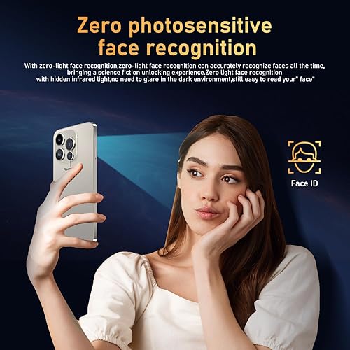 Miniatura 4 de 14PROMA X - Teléfono celular desbloqueado, batería de 6800 mAh, pantalla HD de 6.82 pulgadas, teléfonos desbloqueados, 16+512 GB Android 14 con