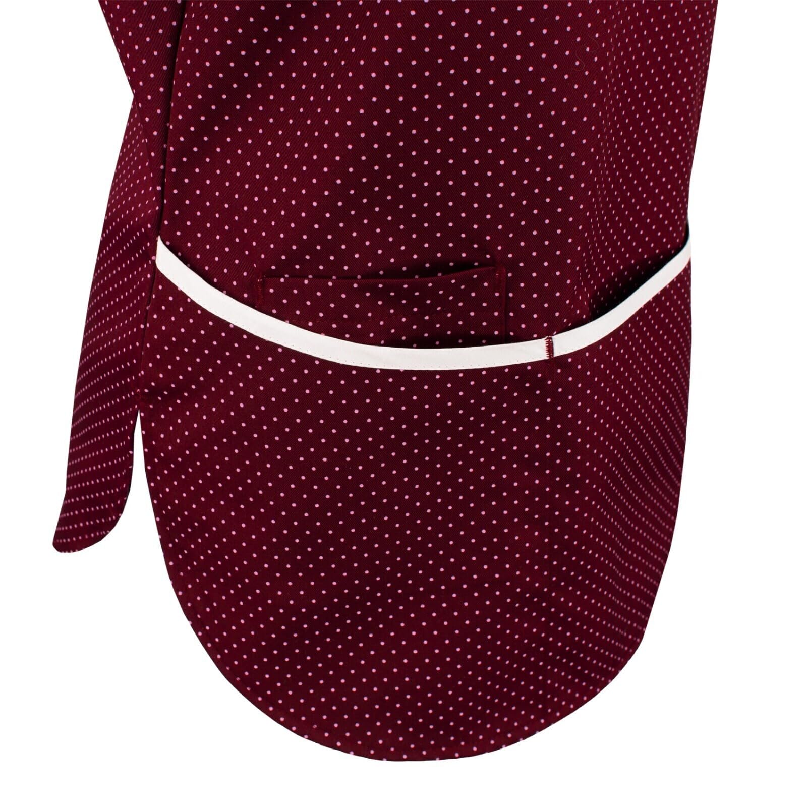 beb Medizin/Pflege Damen Kasack Kurzarm V-Neck gepunktet