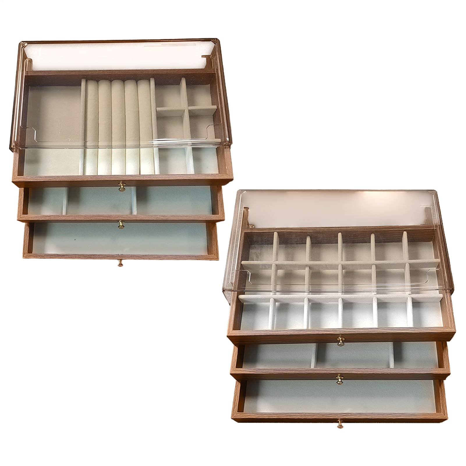 Almacenamiento de madera para relojes y joyas, el regalo ideal de 22 cm