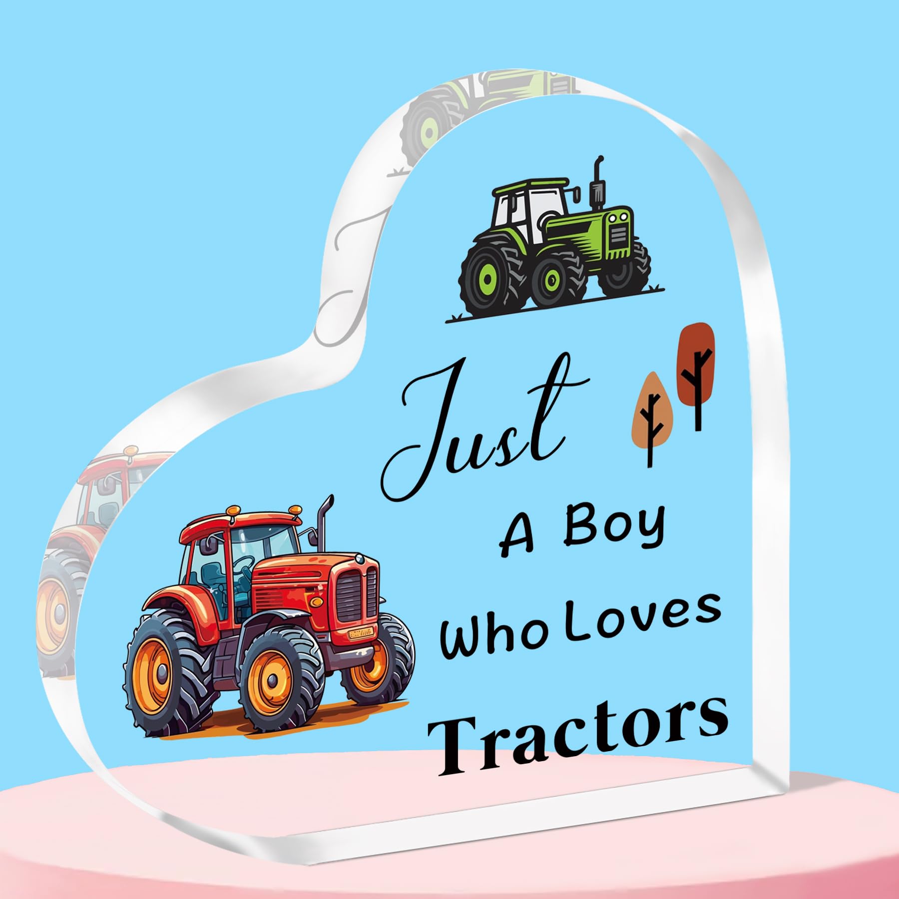 Placa de acrílico de tractor QMVMV con acabado cristal de alta nitidez