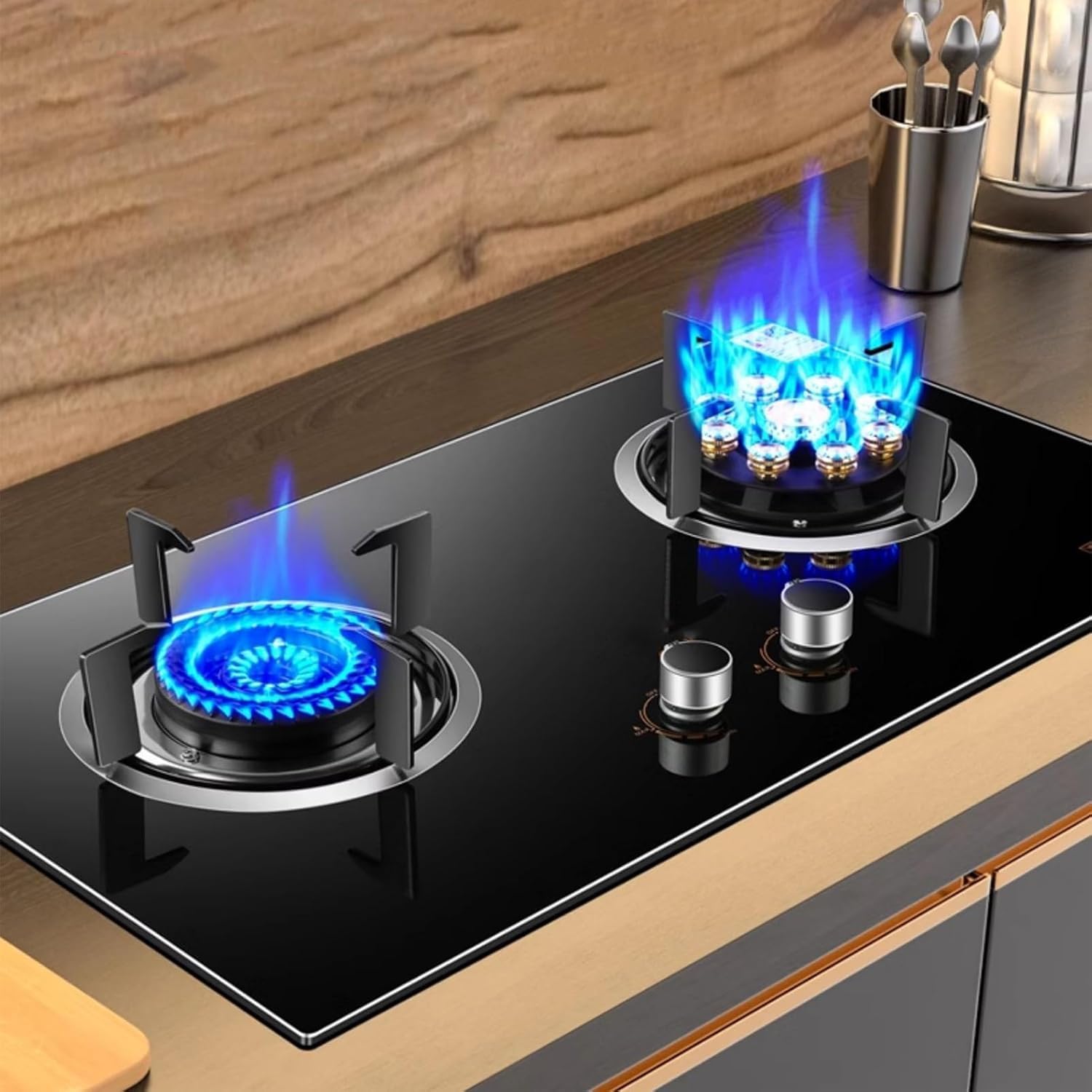 Recessed Gas Stove Cooktop,Countertop Cooking Stove Range Commercial Gas Stock Pot,for Tailgating,Seafood Boil,Home Brewing(LPG)