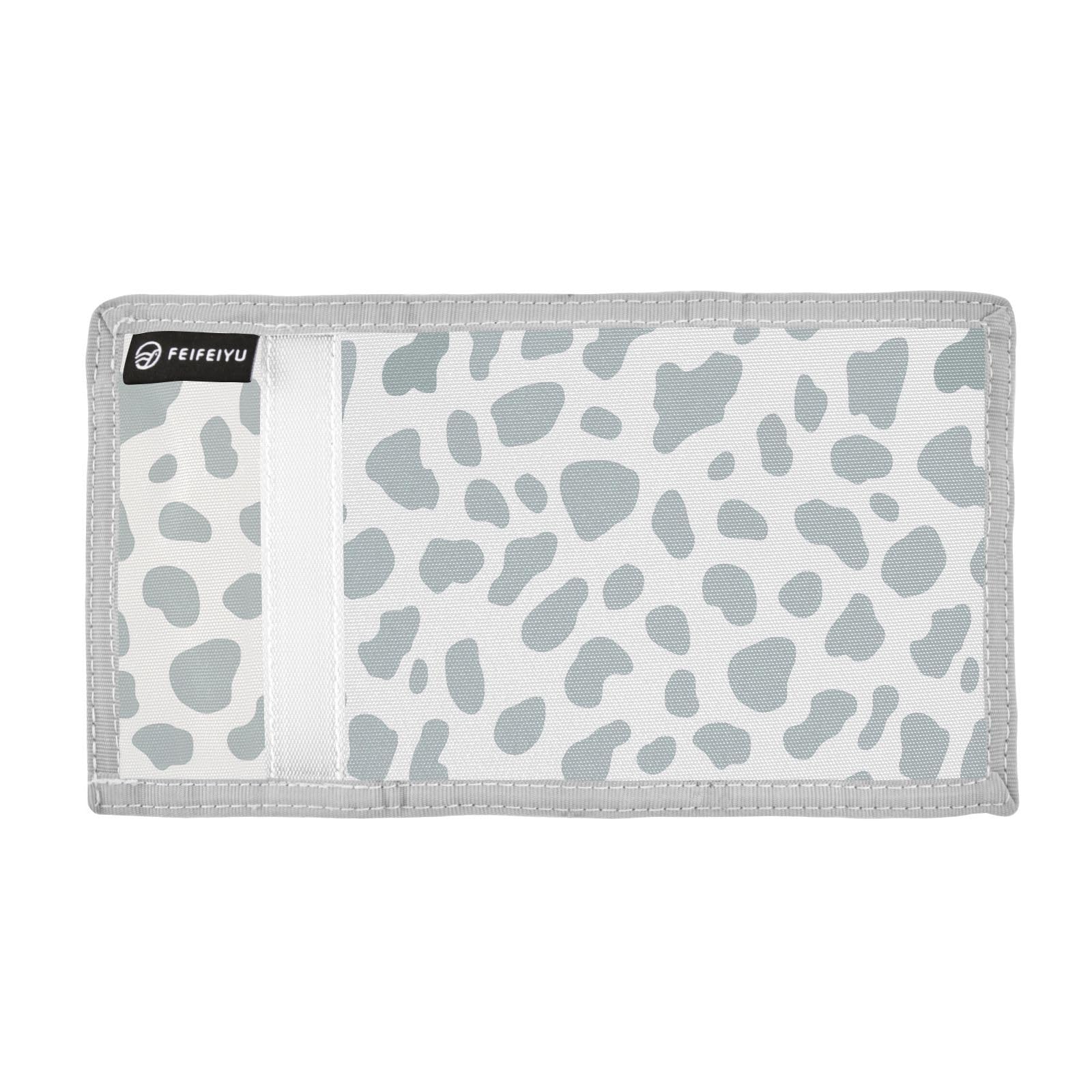 zyrtty Kids Wallets for Boys Girls Ages 4-18 Trifold, Grey Leopard Pattern Wallet with Zippered Coin Pocket and Card Holders, Novelty Wallet for Childrens Birthday Gifts