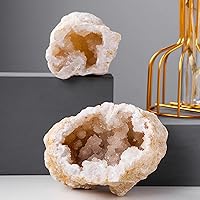 Vista 6 de Natural Agate Geode Slice Quartz Cluster Crystal Points Minerals Specimen High Crystal Cuarzo Cluster/Druzy Natural Reiki Rock Used for Clarity and