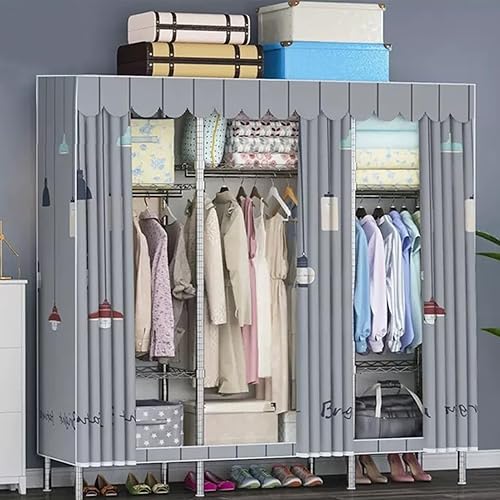 Armario portátil, armario con funda de tela Oxford, organizador de almacenamiento de ropa, estantes de armario de ropa, organizador de ropa, armario