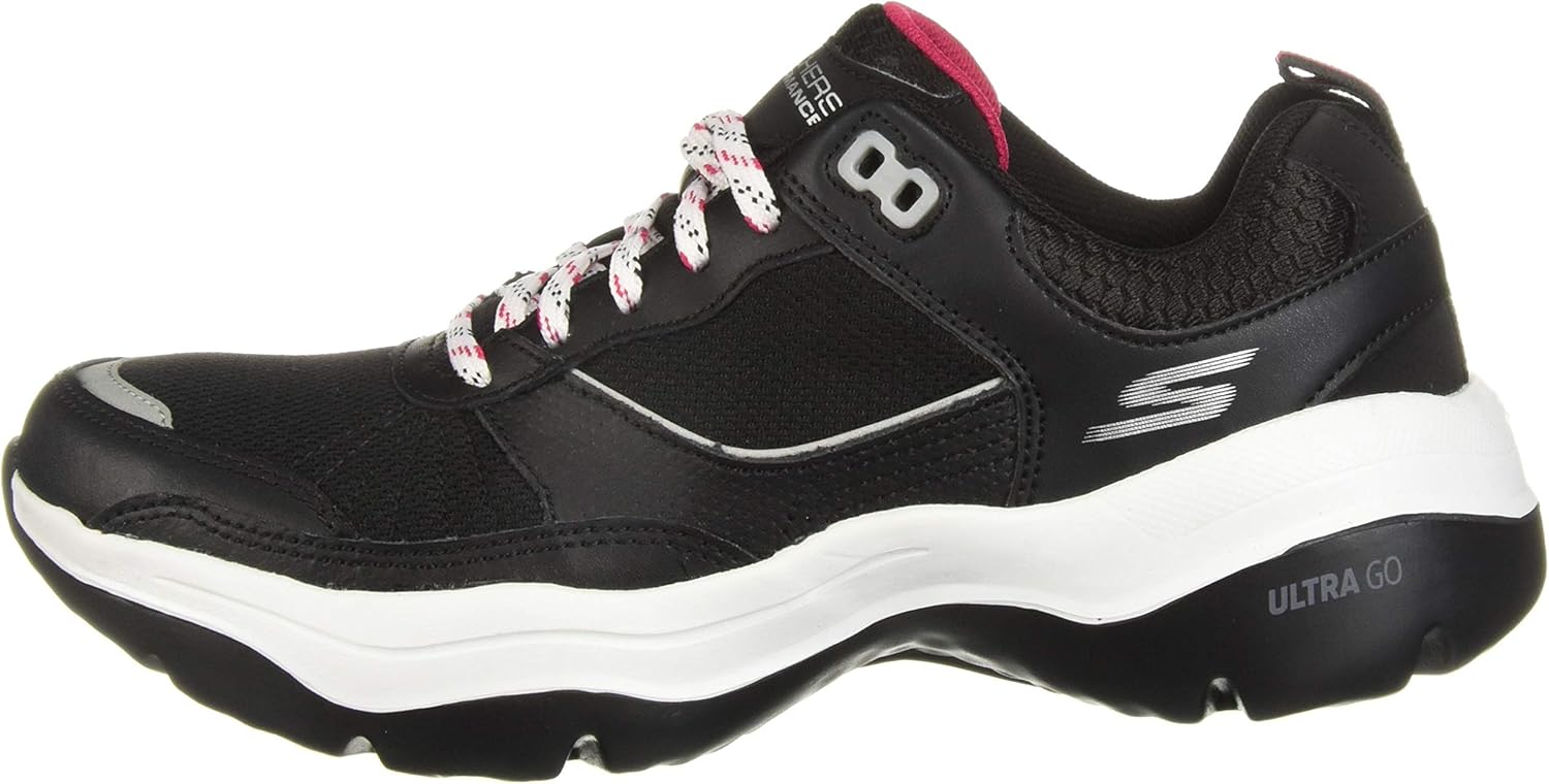 Skechers Mantra Ultra Forte womens Sneaker 37.5 EU Black/Pink