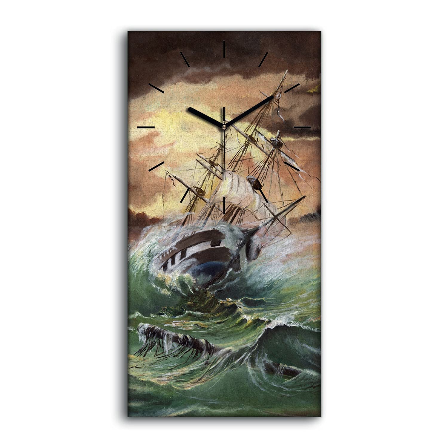 Horloge sur Toile Silencieuse sans Bruit pour Dormir sans Stress