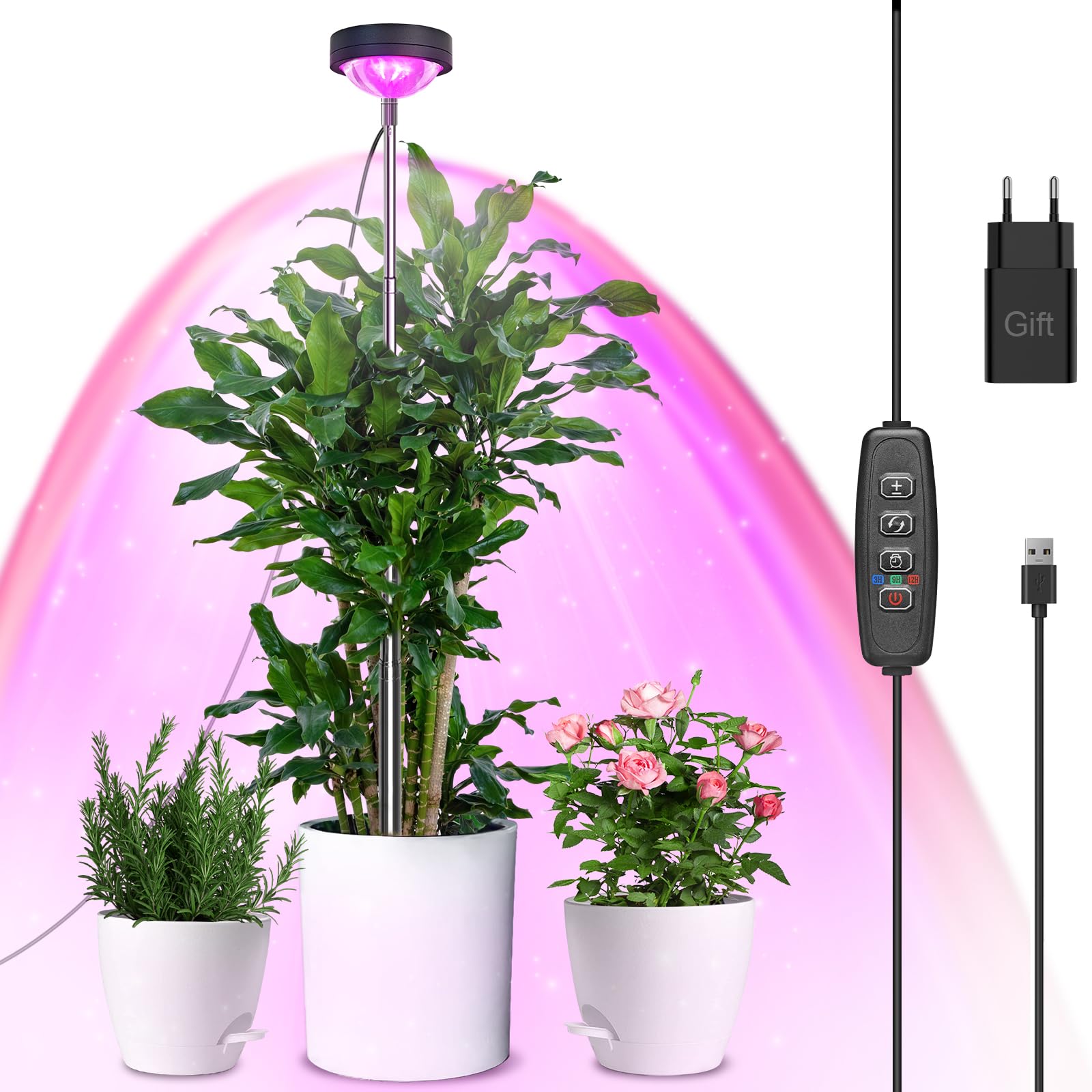 Pflanzenlampe LED Vollspektrum, Pflanzenlicht für Zimmerpfla