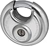 ABUS Discus Padlock 2680 - Weatherproof - with Drill and Pull-Protected Cylinder - high Security -Heavy Duty Padlock for Indoor and Outdoor - ABUS Security Level 8 - Silver