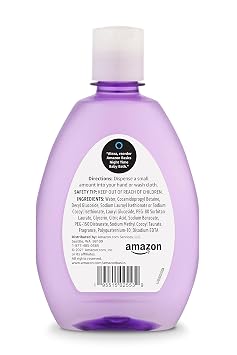 Amazon Basics Tear-Free Night-Time Baby Bath, Soothing, Lightly Scented, 13.6 Fl Oz, 1-Pack (Previously Solimo)