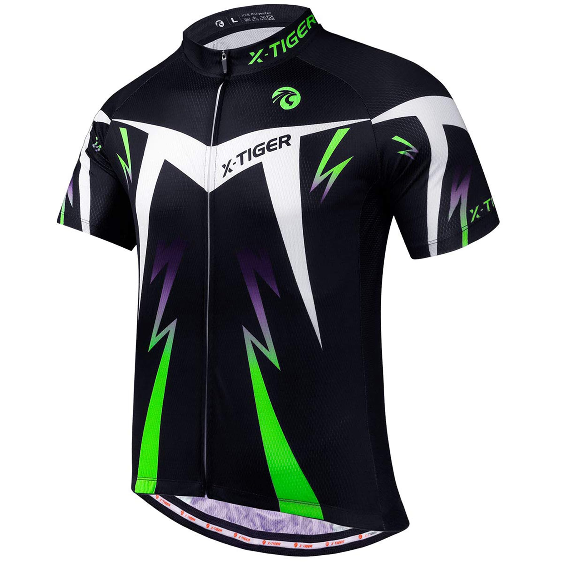 X-TIGER Herren-Radtrikots, kurzes T-Shirt, Fahhradtrikot MTB Rennrad Trikot Kurzarm Fahrradbekleidung für Männer