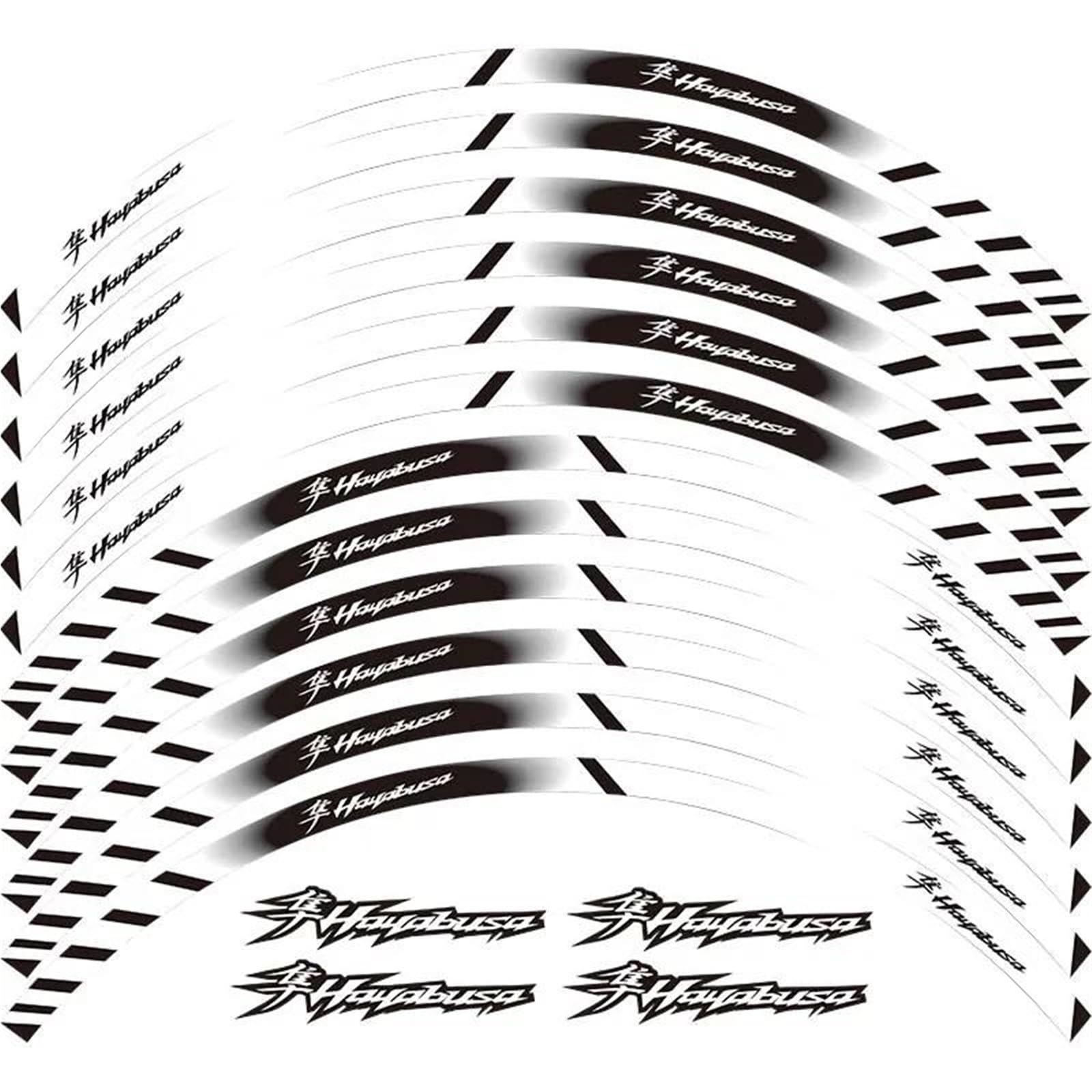 The Sale of Reflective Stickers Motorcycle Wheels is Suitable for Suzuki for Hayabusa Motorbike(Color4)
